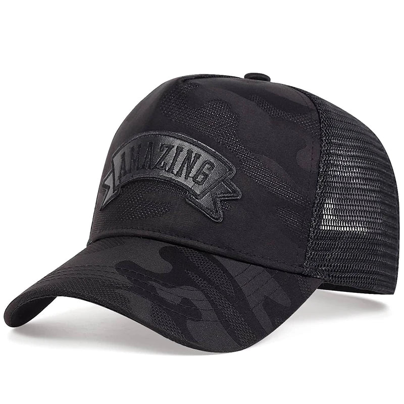 Czapki baseballowe unisex z niesamowitym haftem literowym – wiosna/lato, na świeżym powietrzu, z regulacją, czapki codzienne, czapki chroniące przed słońcem