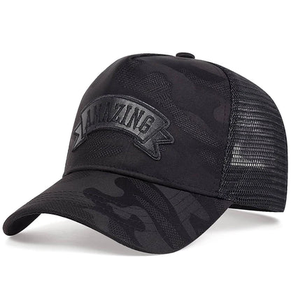 Czapki baseballowe unisex z niesamowitym haftem literowym – wiosna/lato, na świeżym powietrzu, z regulacją, czapki codzienne, czapki chroniące przed słońcem
