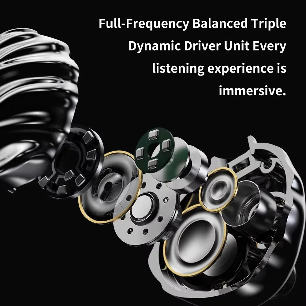 TRN SHELL 4DD+1 Planar Hybrid Drivers In-Ear Earphone IEM 0.78mm Detachable Cable Wired HIFI Music Earbuds Nozzle Design Headset