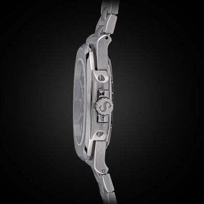 Reloj de hombre Sugess automático mecánico, movimiento Miyota 9015, esfera MOP, luminoso, resistente al agua 5bar, brazalete de lujo S466