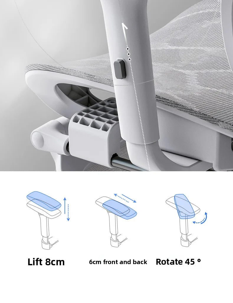 Ergonomic Office Chair Recliner Computer Chair with Adjustable Height, Swivel Gaming Chair, Lumbar Support, Comfortable E-Sports Chair