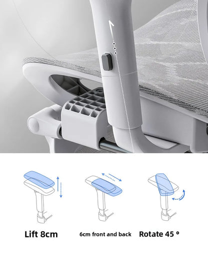 Ergonomic Office Chair Recliner Computer Chair with Adjustable Height, Swivel Gaming Chair, Lumbar Support, Comfortable E-Sports Chair