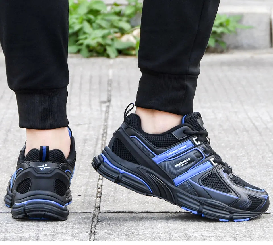 BONA 2023 New Designers Light Running Jogging Mesh Shoes Breathable Comfortable Men Sneakers Casual Outdoor Sport Shoes Man Mesh
