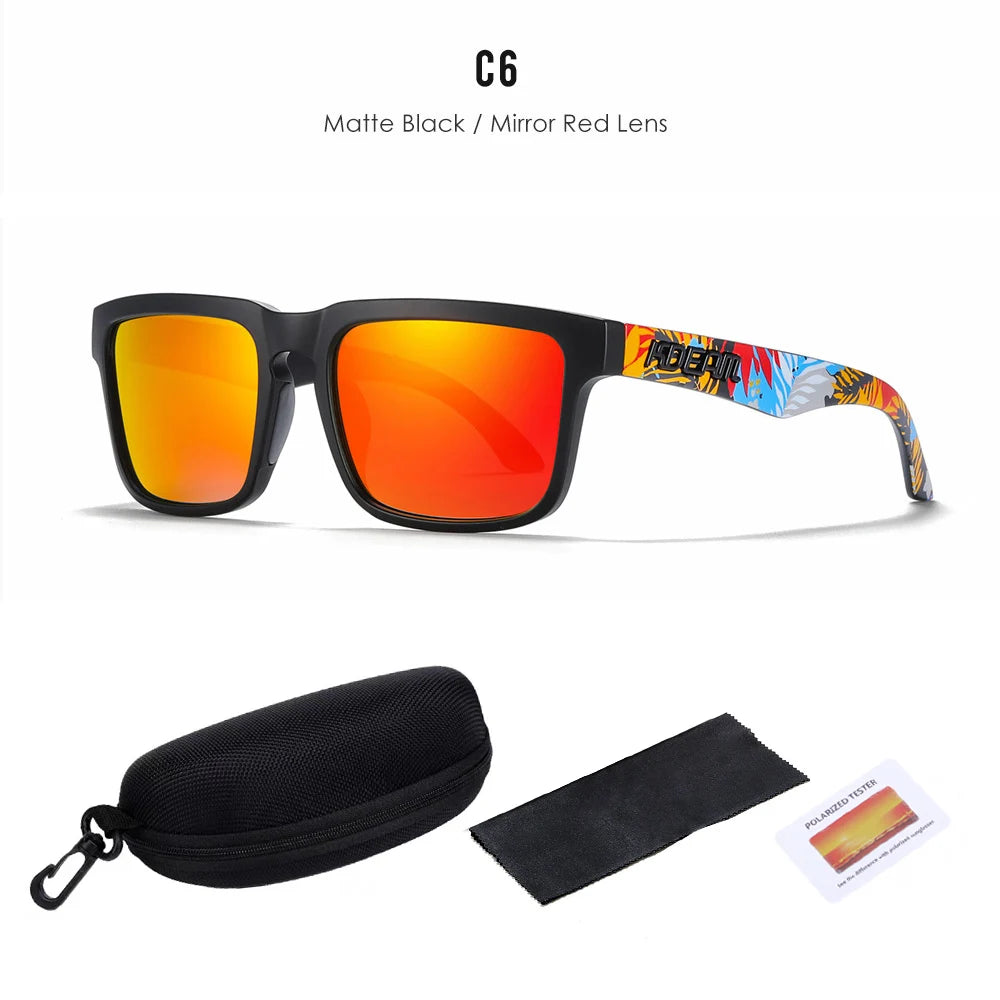 Kdeam High Quality Original Brand Design Polarized Sunglasses for Women Men Fashion Unisex  Trendy Outdoor Eyewear For Couple