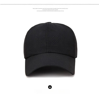 New Women Men Quick-Drying Spring Summer Baseball Cap Solid Breathable Snapback Hat Casual Fishing Sun Cap Hat For Women Men