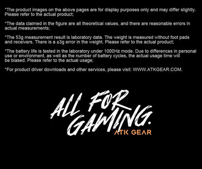 ATK Dragonfly A9 SE Plus Pro Max Ultra Wireless Gaming Mouse NearLink Ultra-lightweight Tri-mode Dual 8K Ergonomic E-sports Mice