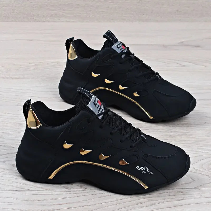 Ténis casuais para homem, leves, macios e respiráveis, vulcanizados, em couro macio, Zapatillas De Mujer