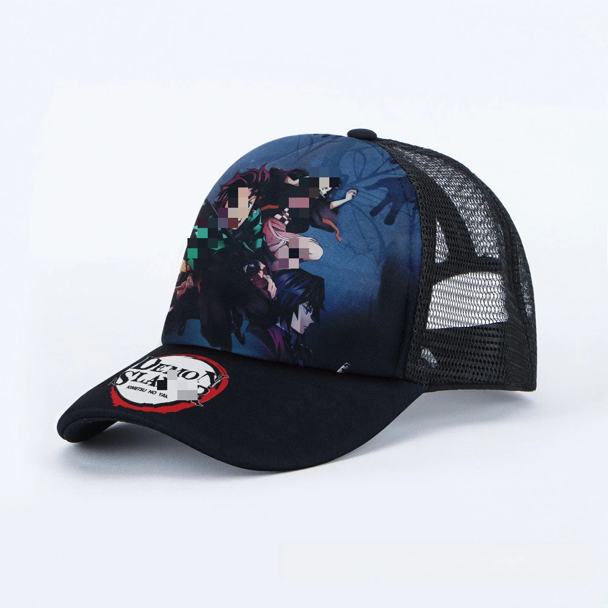 Breathable Mesh Caps Anime Manga Motifs Naruto Luffy Demon Slayer Unisex Summer Fashion Baseball Caps Protection Hats