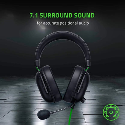 Razer BlackShark V2 X Wired Esports Headset with 7.1 Surround Sound, HyperClear Cardioid Mic & Advanced Passive Noise Cancellation Gaming Headset