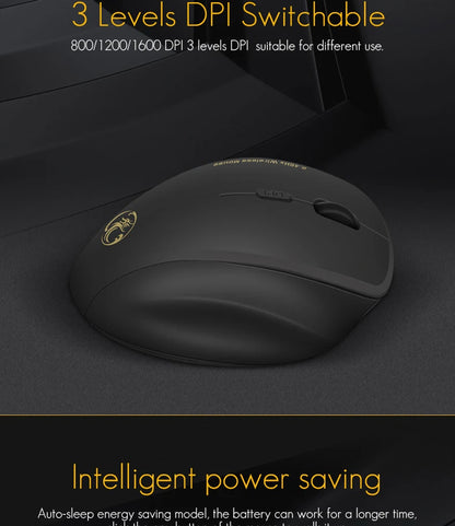 UTHAI G6 Laptop Accessories Ergonomic Design 2.4G Wireless Mouse Business Office Gift Smart 6-Button Gaming Mouse