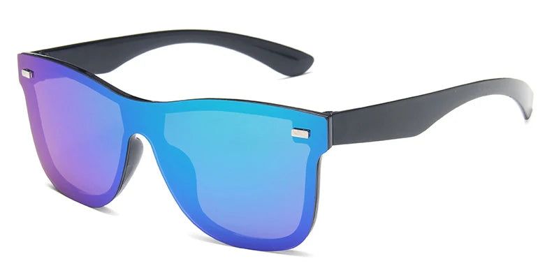 Luxury OverSized Glasses Women Anti-Reflective Mirror Sunglasses Square Plastic Eyeglasses