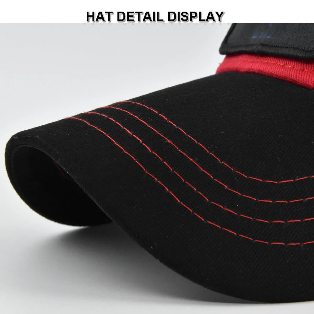 Anime Patch Baseball Caps Men Women Snapback Hats Streetwear Hip Hop Visor Caps Mesh Breathable Dad Sun Hat Unisex Trucker Hats