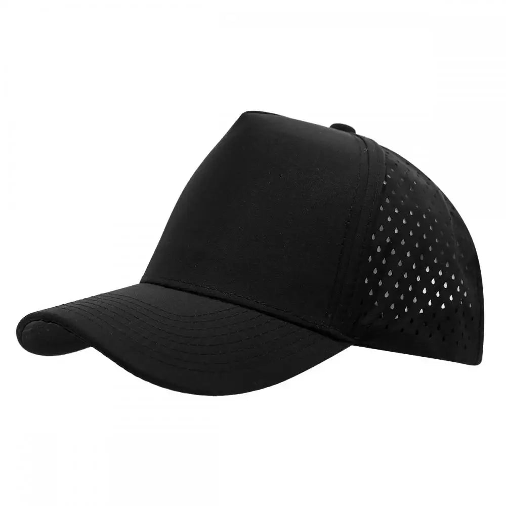 1PC New Five-ply laser perforated quick-drying cap breathable sports visor cap summer waterproof perforated truck baseball cap