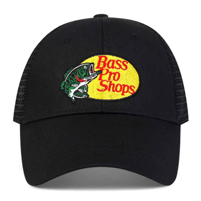 bass football baseball caps Men and women outdoor casual hip-hop Summer sunshade breathable mesh cap