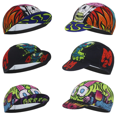 Skull Cycling Cap for Men Women Outdoor Sports Hat Summer Breathable Under Helmet Cycling Hat