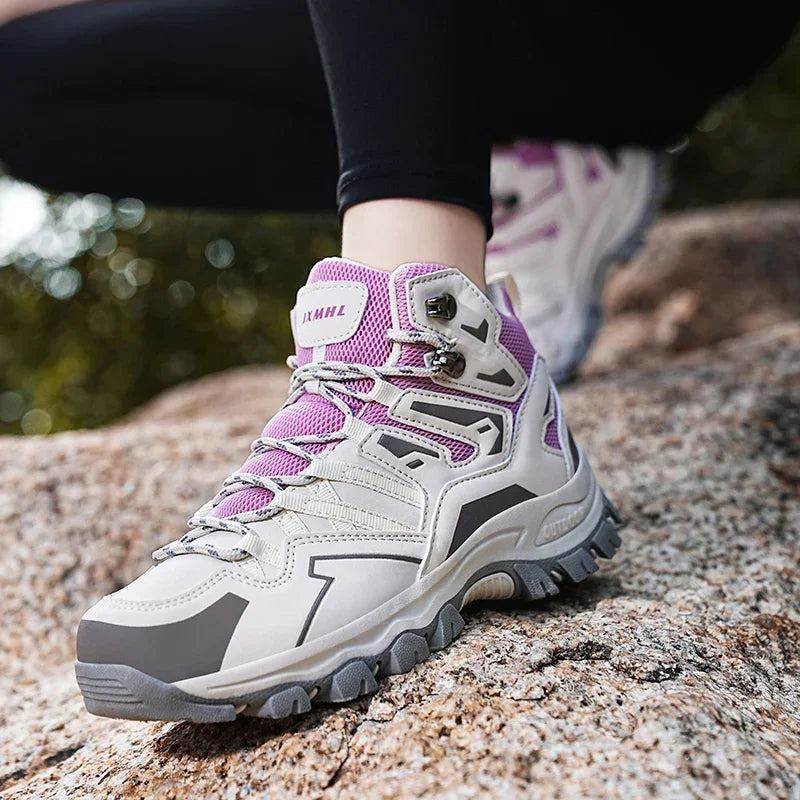 Chaussures de randonnée unisexes imperméables pour hommes et femmes, chaussures d'escalade respirantes et confortables pour l'extérieur, 2024