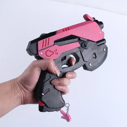Игра Overwatch D.Va слушалка пистолет Hana Song DVA оръжие пистолет косплей реквизит коледна Хелоуин парти играчка косплей аксесоари