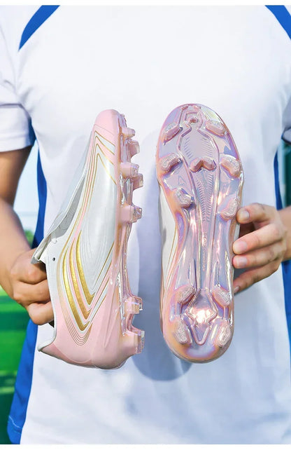 Nouvelles chaussures de football pour hommes, baskets de futsal, crampons de haute qualité, antidérapantes, chaussures de football d'intérieur, pour terrain synthétique, best-seller, montantes, pour extérieur