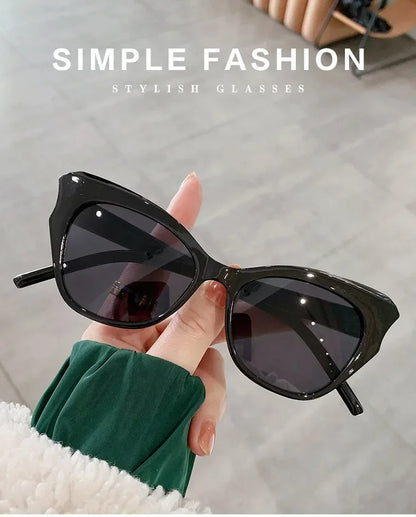 Fashion Cat Eye Sunglasses Women Vintage Sun Glasses Female Cateye Frame Mirror Retro Luxury Traveling Gradient Oculos De Sol