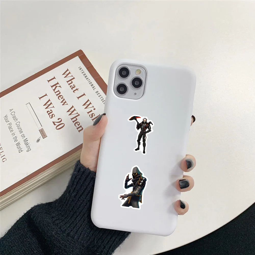 Fortnite Creative Personality Graffiti Sticker Animation Cartoon Goo Card Mobile Phone Case Scooter Water Cup Sticker Decoration