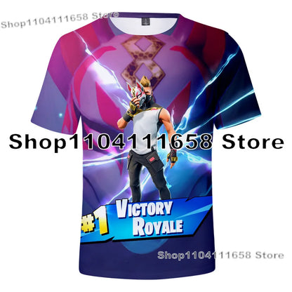 Banana Peely -T-paita, naisten T-paita, lasten F-Fortnite T-paita, 3D-painettu miesten Battle Royale -pelipaita, kesätoppi, syntymäpäivälahja
