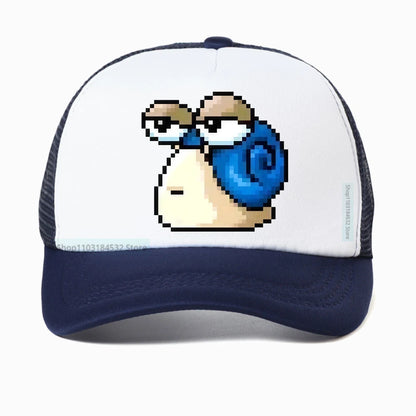 Harajuku MapleStory Kawaii grappige bedrukte baseballpet voor heren, Koreaanse stijl, populair bij gameliefhebbers, otaku en hipsters, personaliseerbare pet
