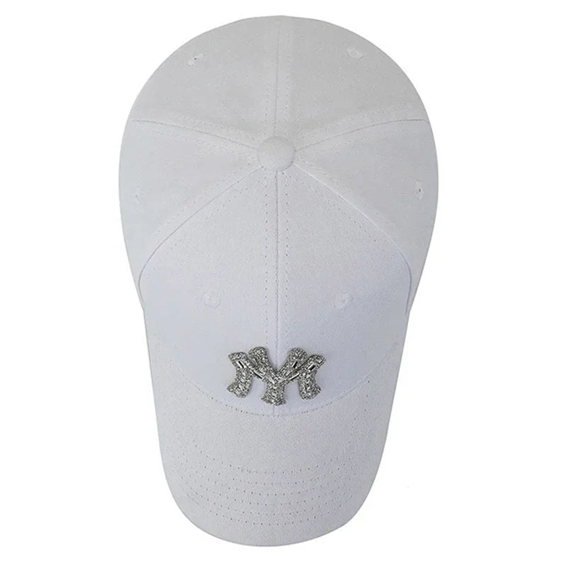 MY kšiltovka s kamínky pro ženy na jaro a podzim, ležérní streetwearová venkovní kšiltovka s kachním kšiltem, módní univerzální baseballová čepice proti slunci