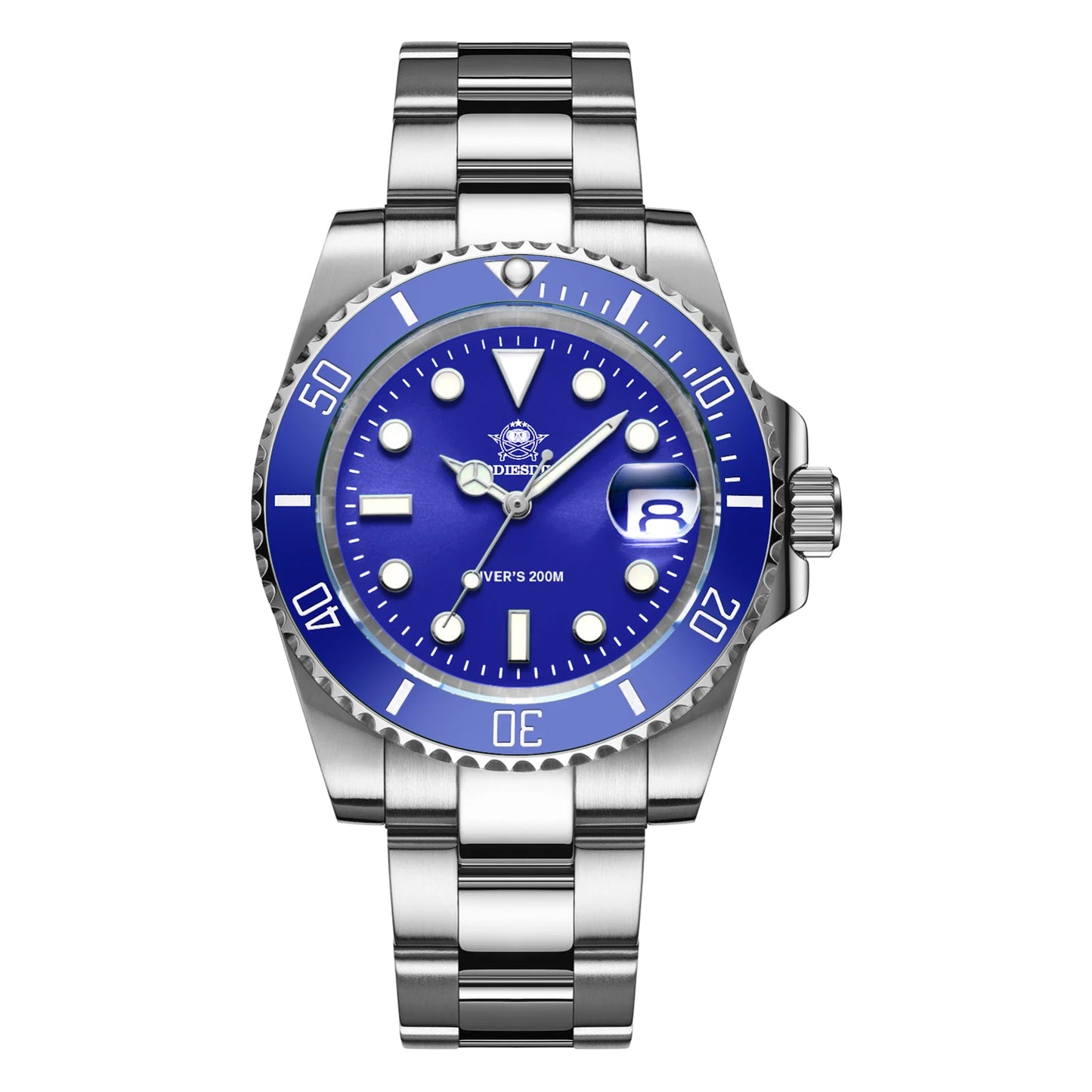 Orologio ADDIESDIVE in acciaio inox da uomo, al quarzo, stile business e casual europeo e americano, impermeabile, per sport outdoor