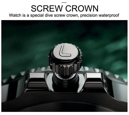 LOREO Original Men Business Watch 20ATM Waterproof Wristwatch Top Brand Casual Sport Seagull Automatic Mechanical Watch Men