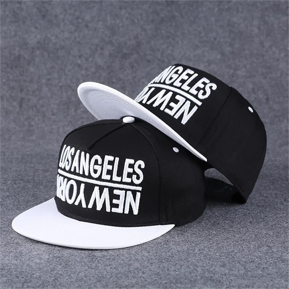 Baseballcap mit flachem Schirm, Buchstabenstickerei für Herren, vielseitig kombinierbar, Damen-Sommer-Hip-Hop-Hut, Outdoor-Sonnenschutz, verstellbare Schirmmütze