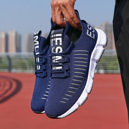 Summer Men Sneakers Lightweight Breathable Mesh Outdoor Casual Shoes Fashionable Tennis Training Shoes Men's Shoes Free Shipping