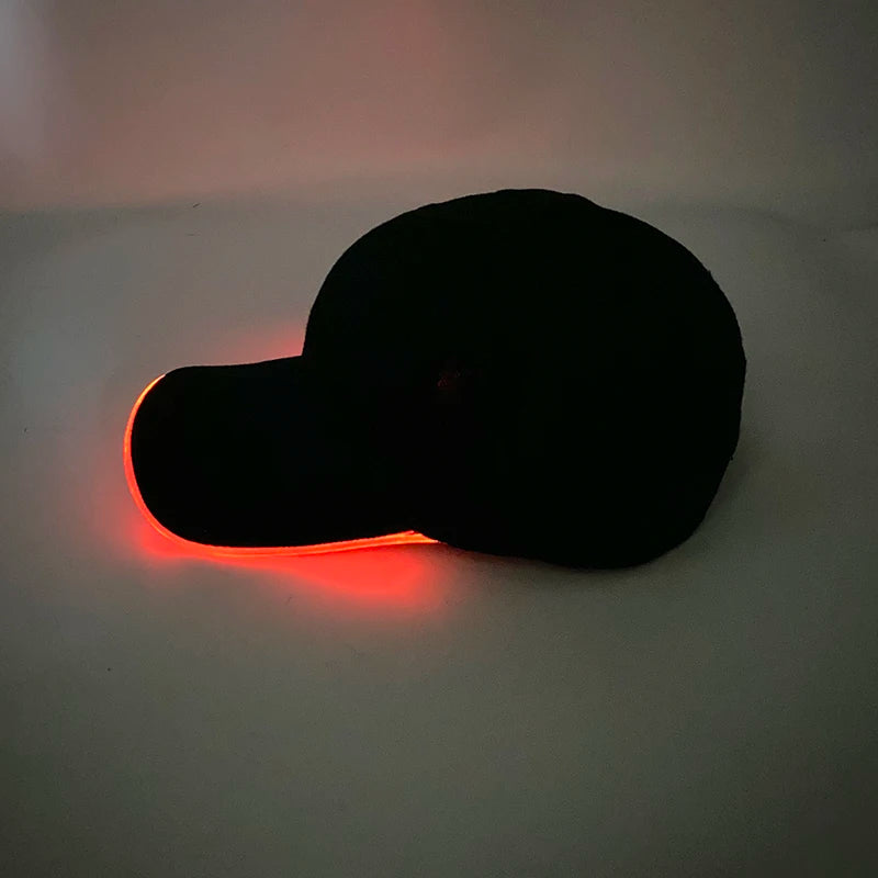 Adult Hat Led Optical Fibre Cap Hip Hot Hat NightClub Concert Masquerade Outdoor Fun Event Supplies Rap Summer Hat