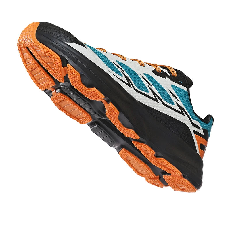 Wide Toe Men Running Sneakers, Minimalist Barefoot Shoes, Lightweight Breathable Zero Sole Outdoor Casual Walking Sport Shoes