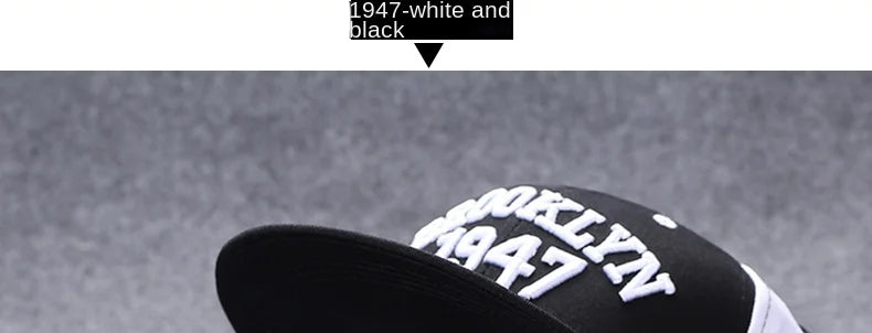 Baseballcap mit flachem Schirm, Buchstabenstickerei für Herren, vielseitig kombinierbar, Damen-Sommer-Hip-Hop-Hut, Outdoor-Sonnenschutz, verstellbare Schirmmütze