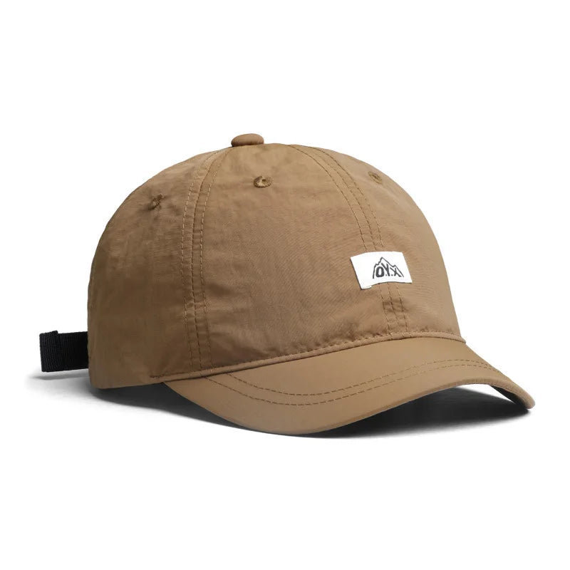 Schnelltrocknende Sommer-Baseballkappe für Damen und Herren – Leichte, wasserdichte Sportmütze aus atmungsaktivem Nylon – Laufkappe mit verstellbarem Riemen für Outdoor-Aktivitäten