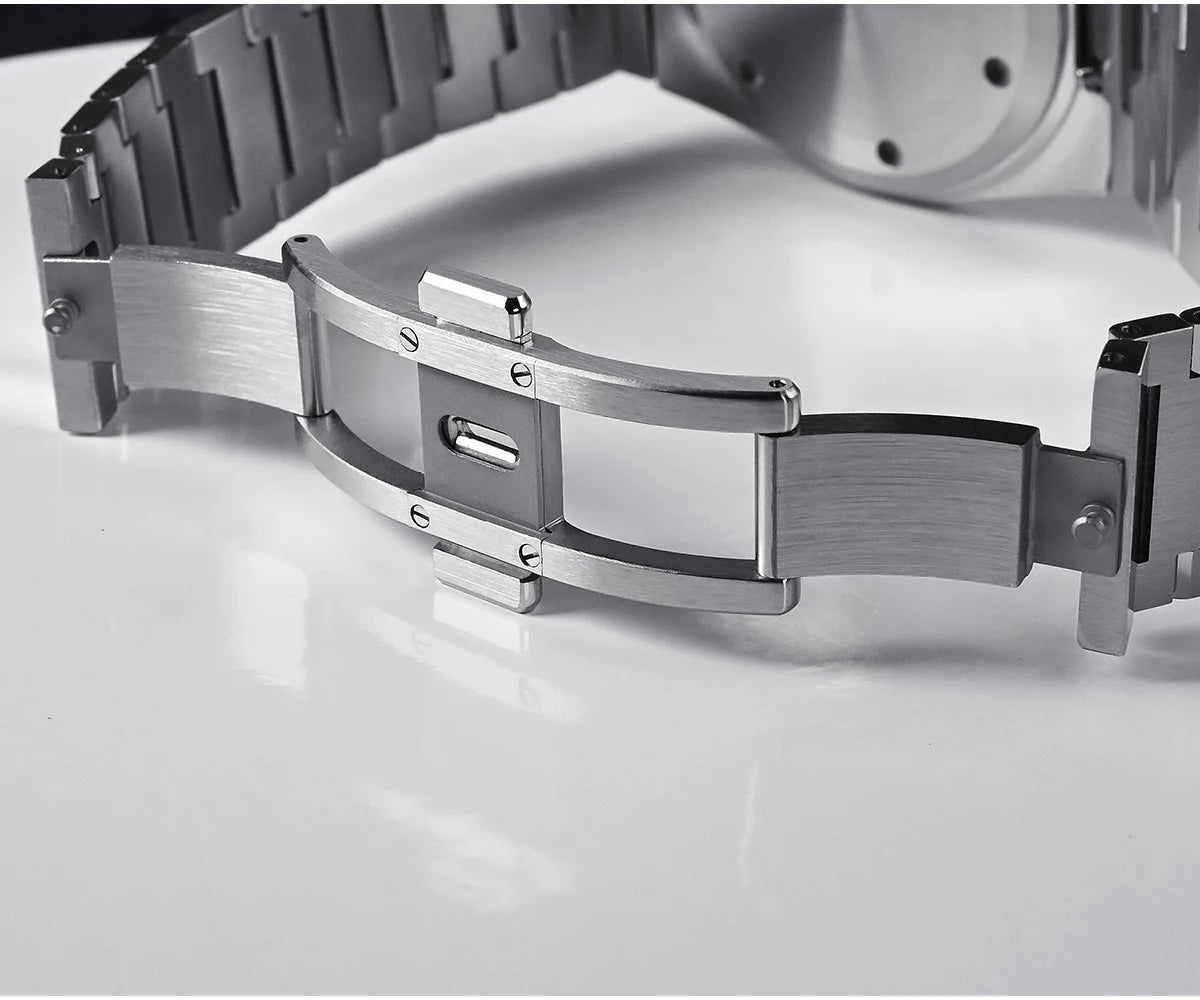 Relógio clássico de homem San Martin 40mm Miyota 9015, relógio de pulso mecânico automático de luxo elegante com bracelete de desengate rápido SN0023