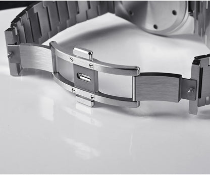 Relógio clássico de homem San Martin 40mm Miyota 9015, relógio de pulso mecânico automático de luxo elegante com bracelete de desengate rápido SN0023