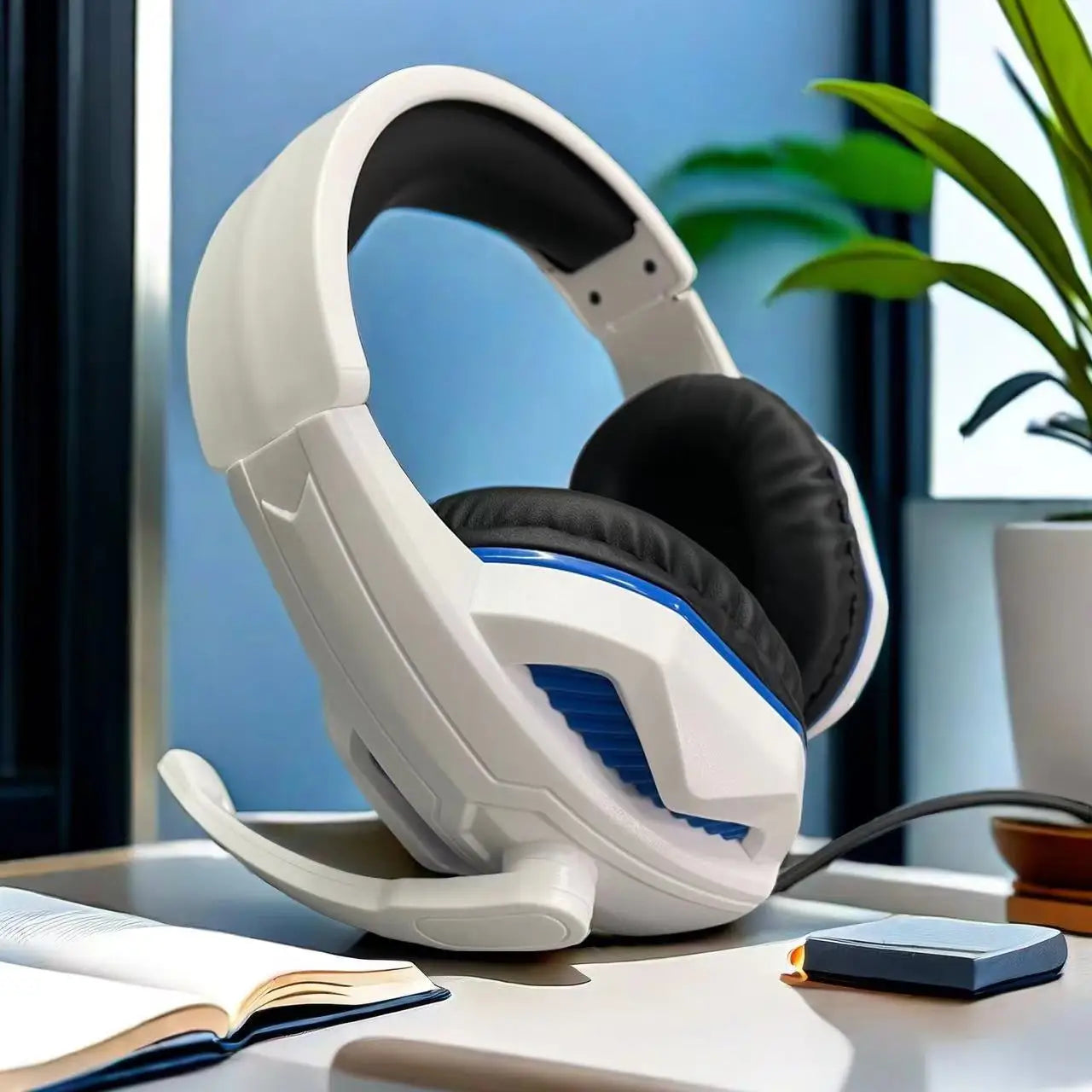 H4 Wired Headphones, PS4 Gaming Headphones, Computer Headphones, Music Headphones, Online Course and Conference Use, Birthday