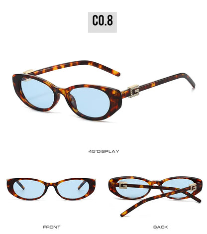 Sexy Cat Eye Sunglasses Women Vintage Small Frame Leopard Sun Glasses Female Black Shades Ladies Fashion Eyewear Oculus De Sol