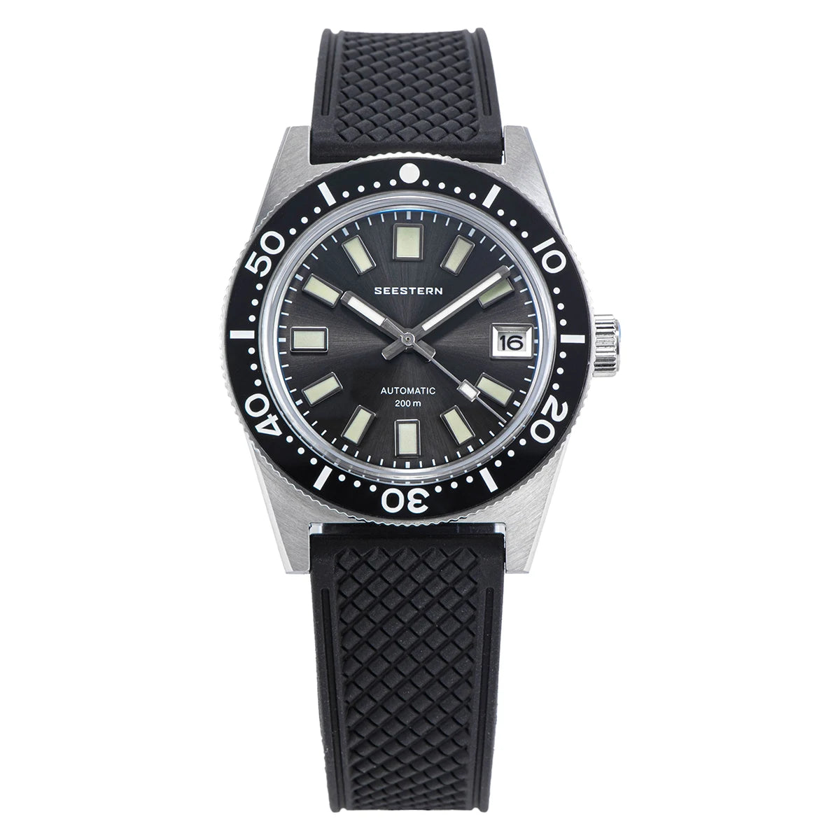 62MAS Diver Men Watch 38mm Original Sapphire Glass Nh35 Automatic Mechanical Waterproof Luminous Date Ceramic Bezel 200M Pro v3