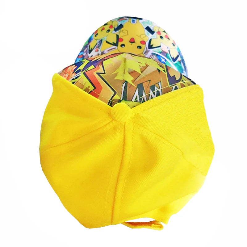 Pokemon Baseball Cap Pikachu Hat Pokemon Cosplay Hip Hop Cap for Girl Boy Children kids Anime Figures Toy Gift Cartoon Hat