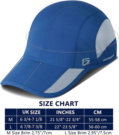 【GADIEMKENSD】 Unstructured Quick Dry Sports Cap Summer Sun Hat for Unisex UV Protection  Baseball Caps M37