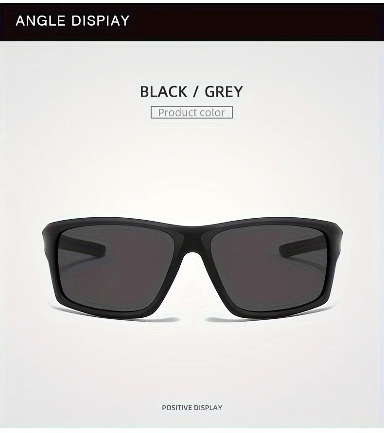 New Polarized Sports Sunglasses for Men, High-Quality TAC Lens Frame, Full Rim, UV Protection, Alloy Decorative, for Climbing