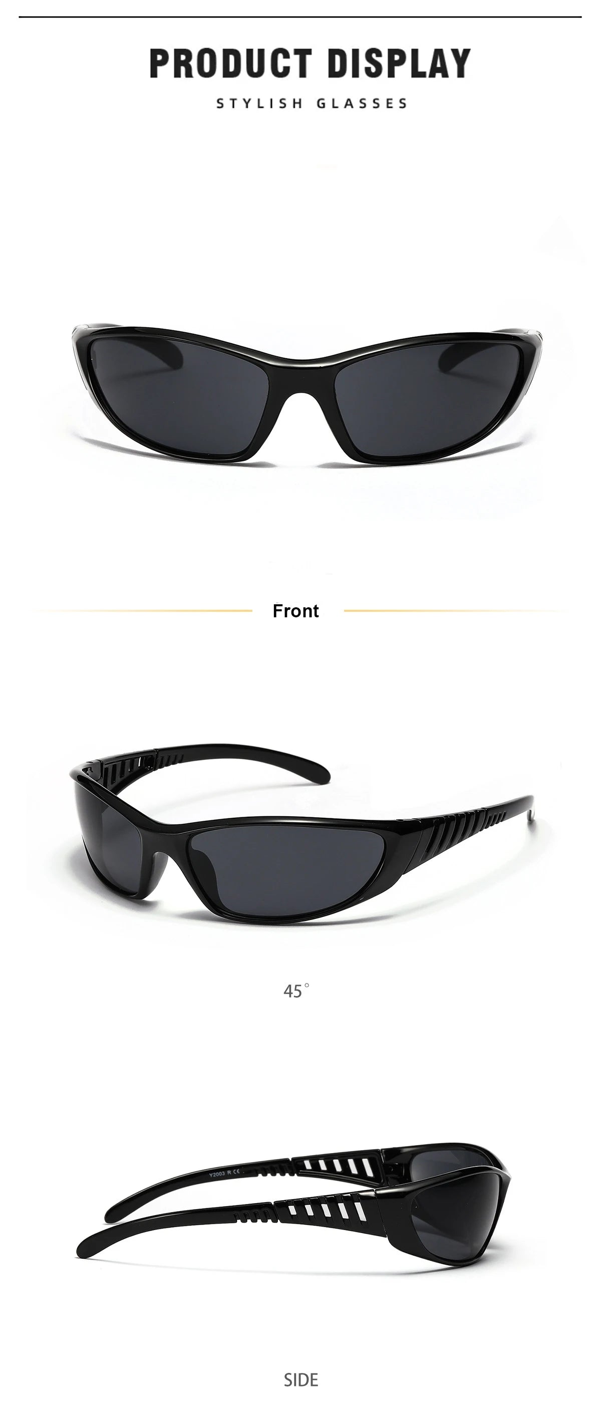 Y2K Silver Sunglasses Color Hollowed Out Future Sense Of Technology Hot Girls Net Red Sunglasses Women Sunglasses Trendy Men