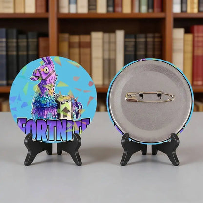 Game F-Fortnite Logo Printing For Laser Badges Pin On Backpack Clothes Hat Brooch Decoration Art Gifts
