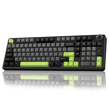 AULA F99 Pro Tastiera meccanica da gaming e-sport, tre modalità, RGB, hot-swappable, 96%, PBT, tastiera wireless personalizzata con manopola multimediale