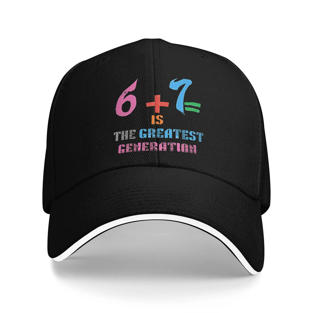 67 Six Seven 6-7 Baseballkeps Populär Steal Brainrot Gaming Meme Sandwich Caps Män Kvinnor Andningsbar Dad Hat Utomhus