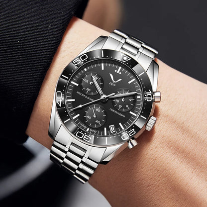 New 007 Specht&Sohne Sports Watches For Men Top Brand Luxury Steel Wrist Watch Fashion Japan VK68 Chronograph Relogio Masculino