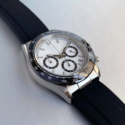 Luxuriöse VK63 Herrenuhr mit Quarzwerk, Business-Chronograph, 39mm, Stahl/Roségold, Datum, leuchtendes Zifferblatt, voll funktionsfähiger Chronograph