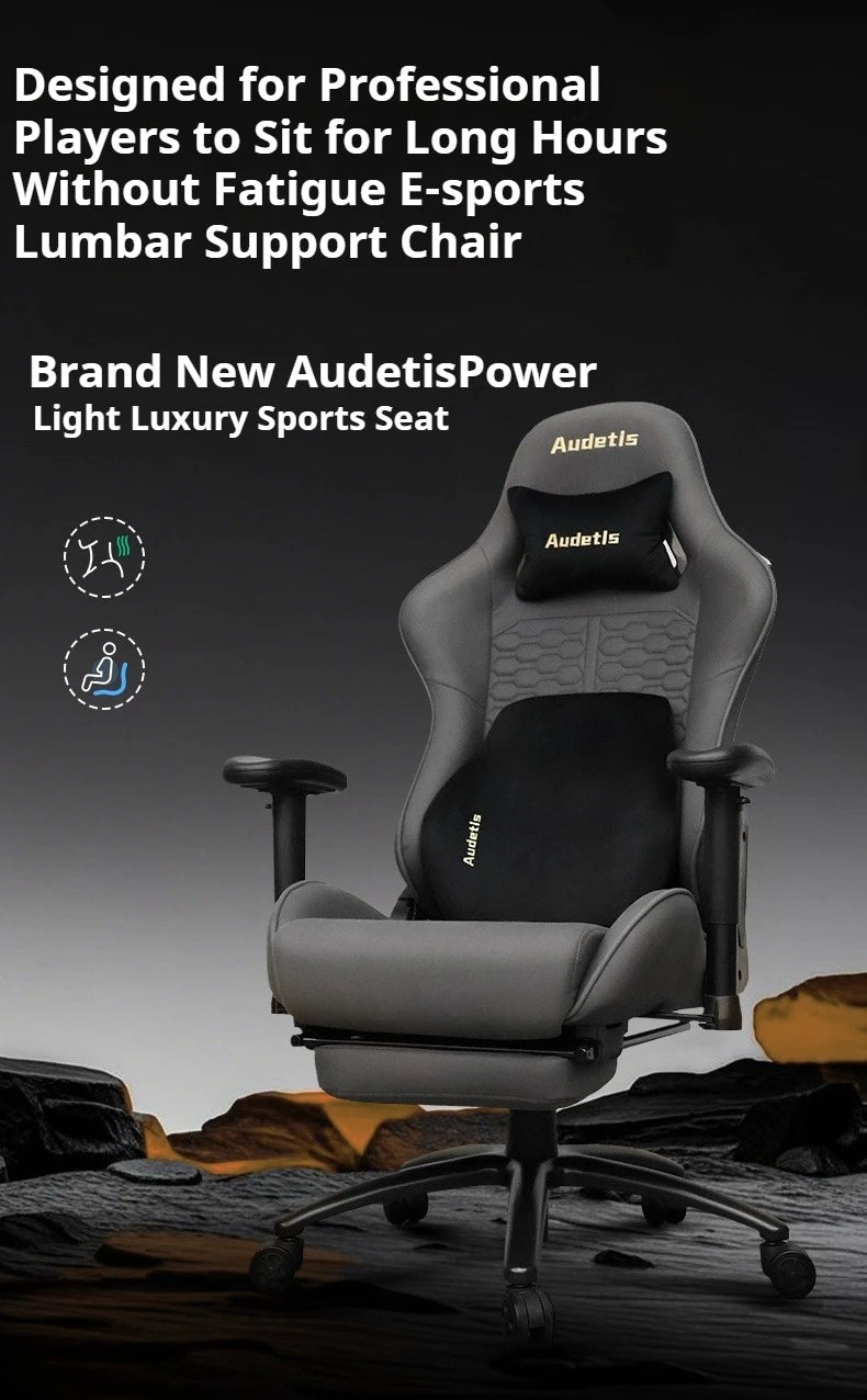 Office Ergonomic Gaming Chair Computer Desk Chair with Armrests, Comfortable Ergonomic Gaming Chair for Home Office, Bedroom & Gaming Room, Technology Fabric Executive Chair